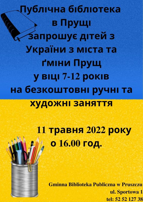 Zajęcia manualno-plastyczne dla dzieci z Ukrainy
