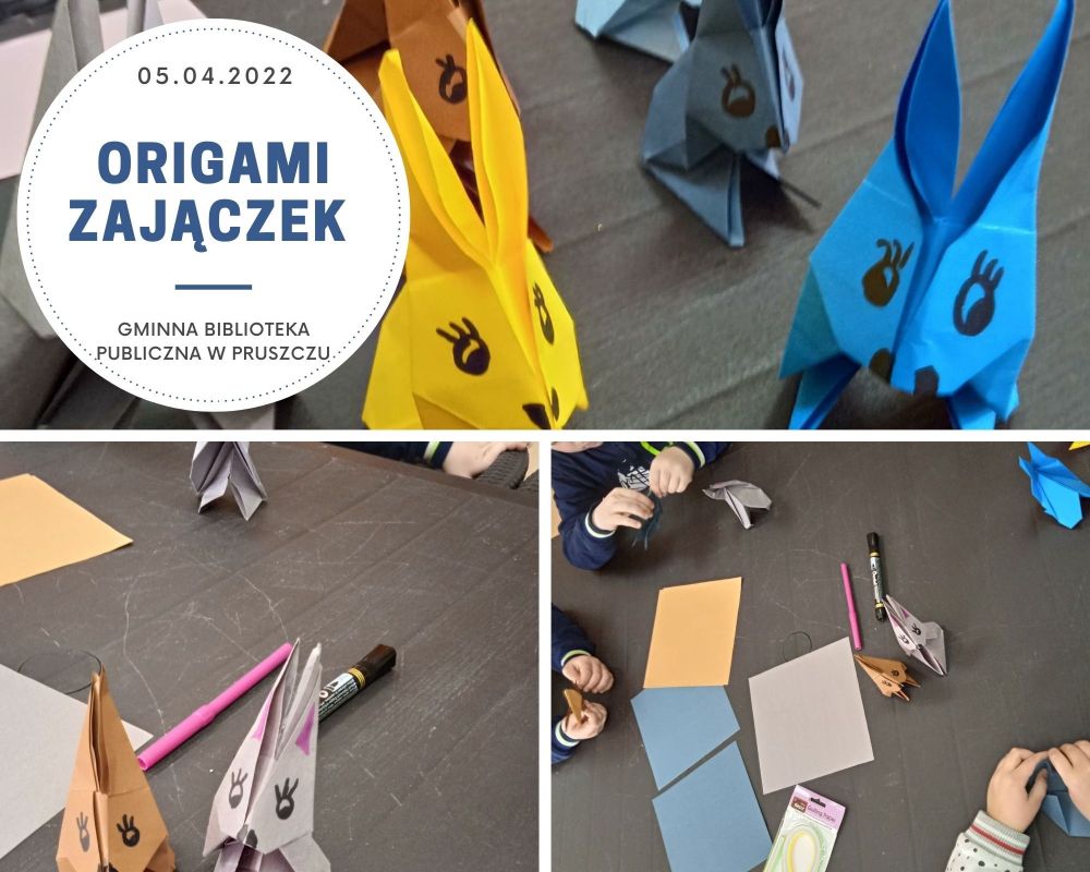 Origami zajączek